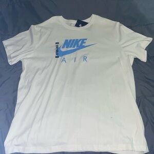 Blue & white Nike tee